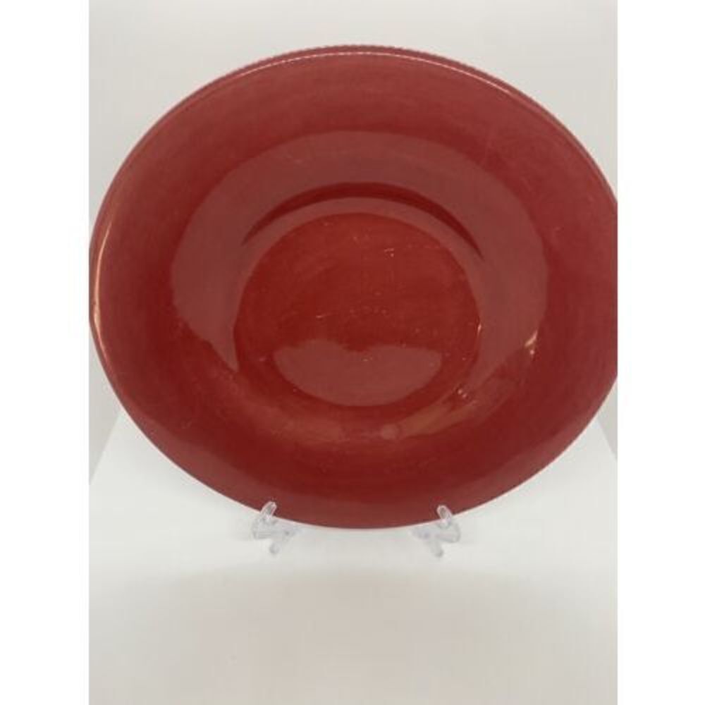 Pottery Barn SAUSALITO Merlot Red Salad Plate 10”